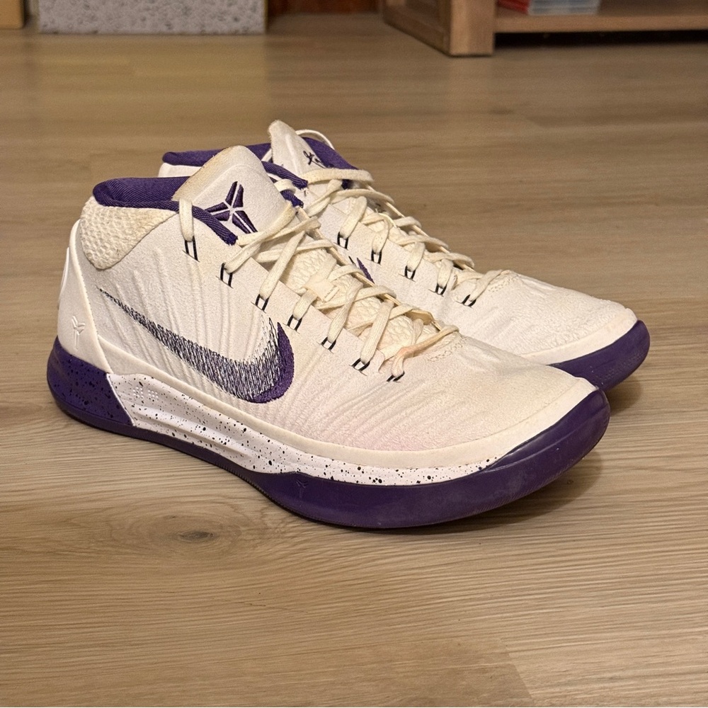 Nike Kobe AD white purple basketball shoes